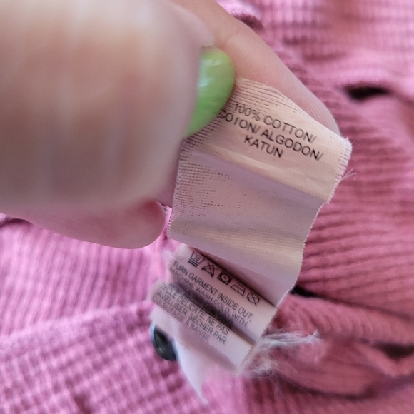 Lucky Brand Men's Henley Waffle-Knit Cotton Thermal Tee Size XL Red - Picture 7 of 10